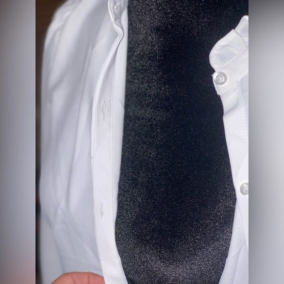 Express White Ruffled Blouse - Picture 3 of 9